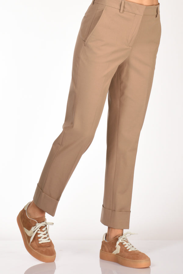 Incotex Slowear Pantalone Nevet Beige Scuro Donna
