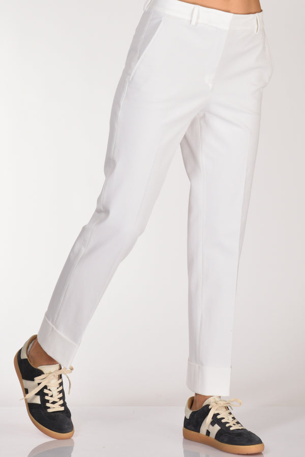 Incotex Slowear Pantalone Nevet Bianco Donna