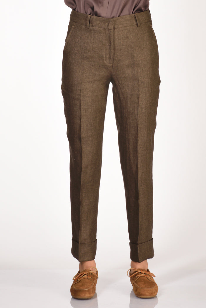 Incotex Slowear Pantalone Nevet Marrone Donna - 3