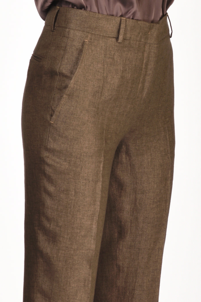 Incotex Slowear Pantalone Nevet Marrone Donna - 4