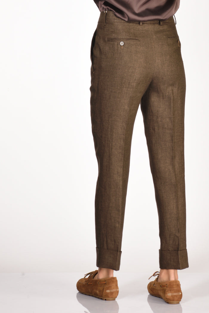 Incotex Slowear Pantalone Nevet Marrone Donna - 6
