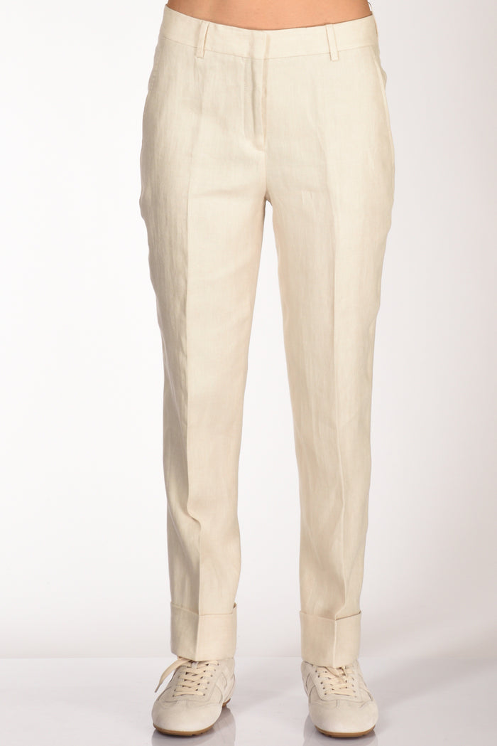 Incotex Slowear Pantalone Nevet Beige Chiaro Donna - 3