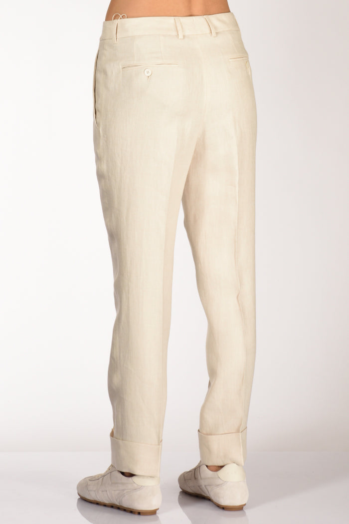 Incotex Slowear Pantalone Nevet Beige Chiaro Donna - 6