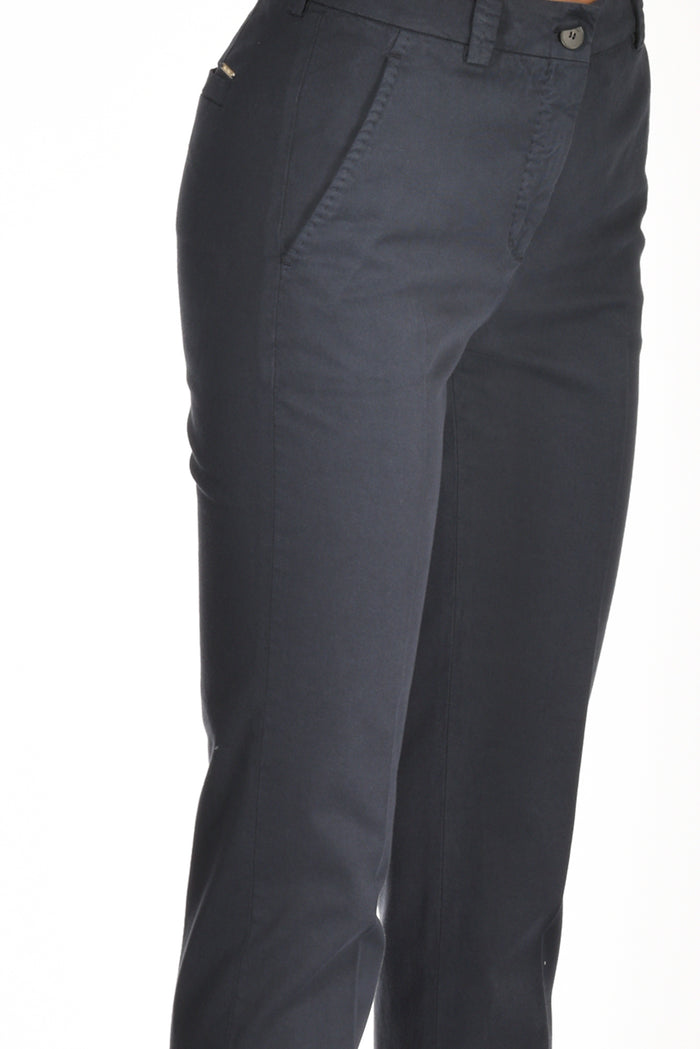 Incotex Slowear Pantalone Leyre Blu Scuro Donna - 4