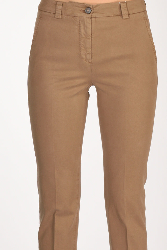 Incotex Slowear Pantalone Leyre Beige Scuro Donna - 4