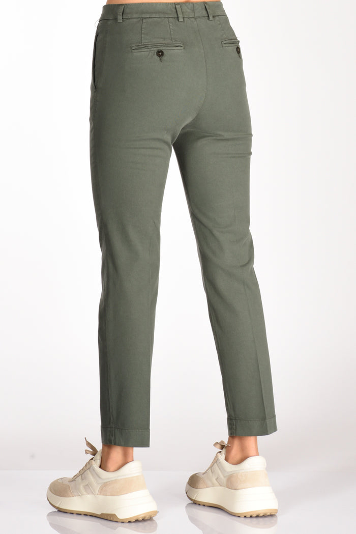 Incotex Slowear Pantalone Leyre Verde Scuro Donna - 6