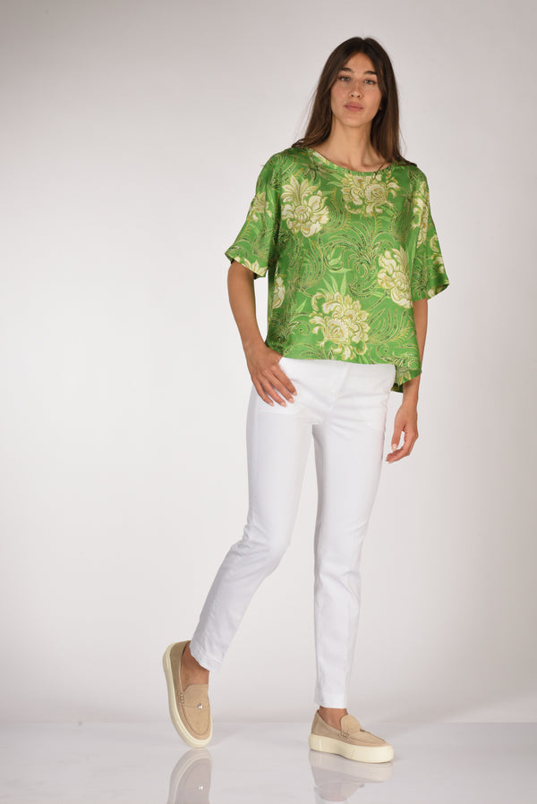 Incotex Slowear Pantalone Leyre Bianco Donna-2