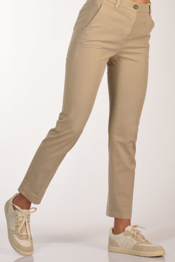 Incotex Slowear Pantalone Leyre Beige Donna