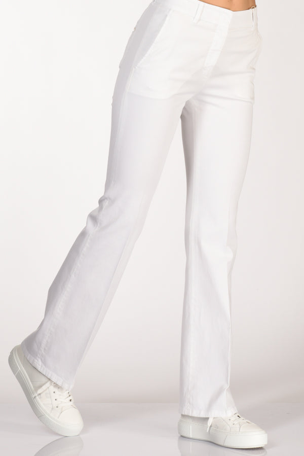 Incotex Slowear Pantalone Aylen Bianco Donna