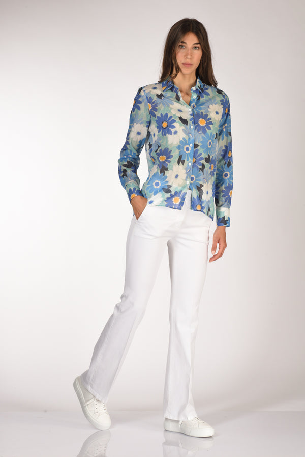 Incotex Slowear Pantalone Aylen Bianco Donna-2