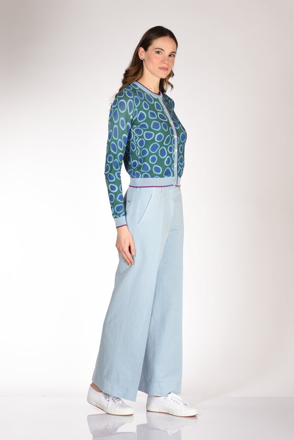 Incotex Slowear Pantalone Ilya Azzurro Donna-2