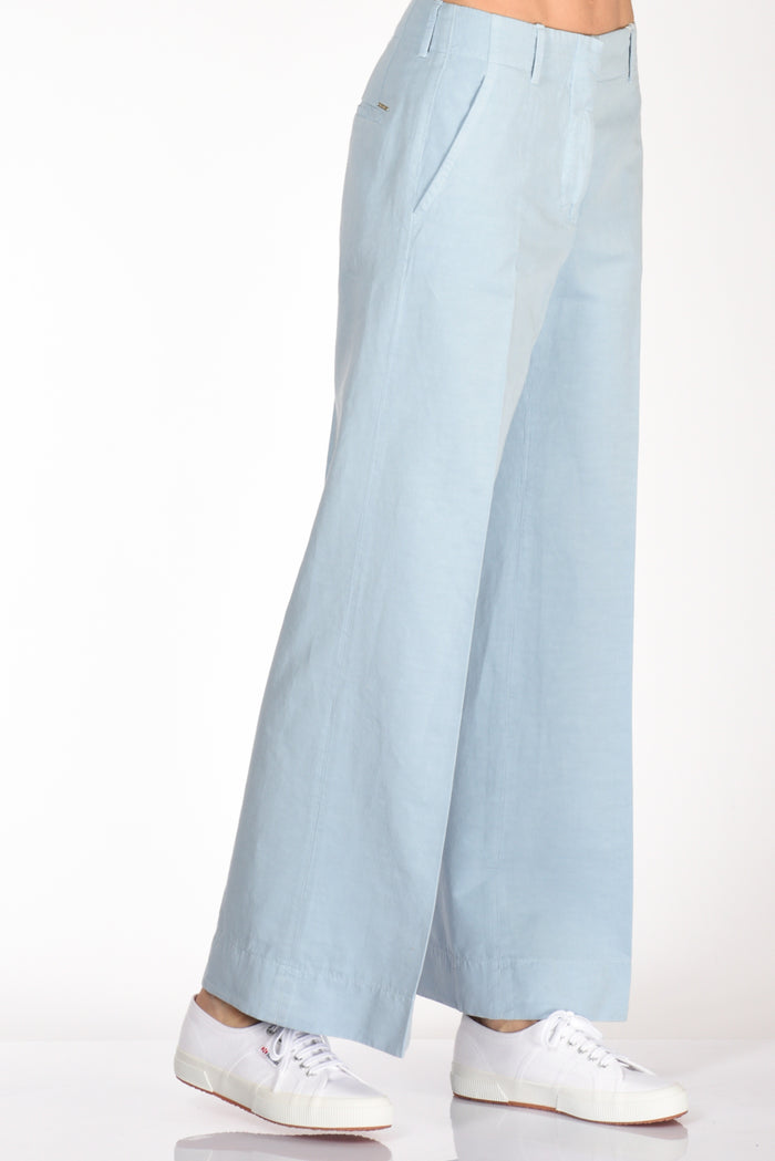 Incotex Slowear Pantalone Ilya Azzurro Donna - 4