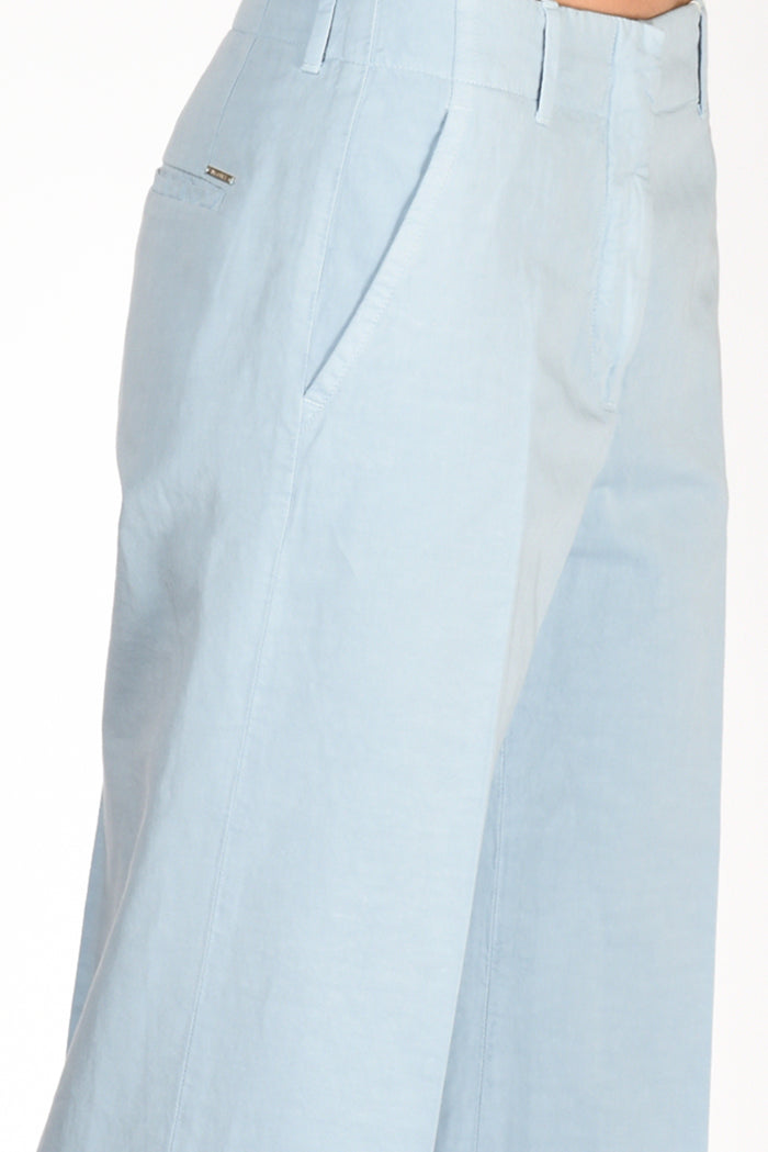 Incotex Slowear Pantalone Ilya Azzurro Donna - 5