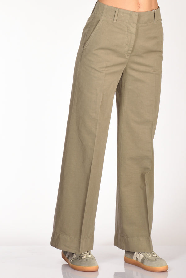 Incotex Slowear Pantalone Ilya Verde Donna