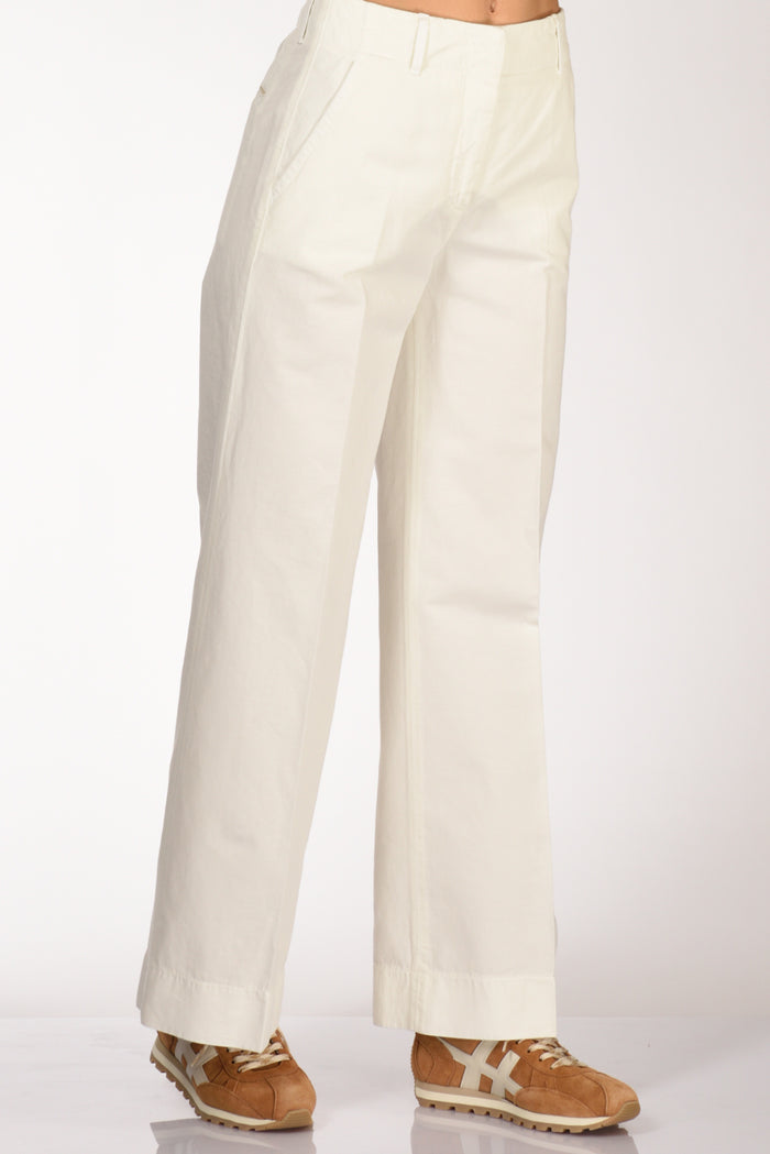 Incotex Slowear Pantalone Ilya Bianco Naturale Donna - 1
