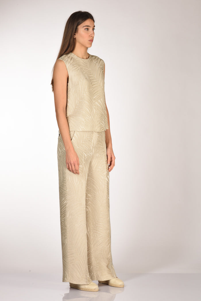 Glanshirt Slowear Top Edith Beige Chiaro Donna - 4