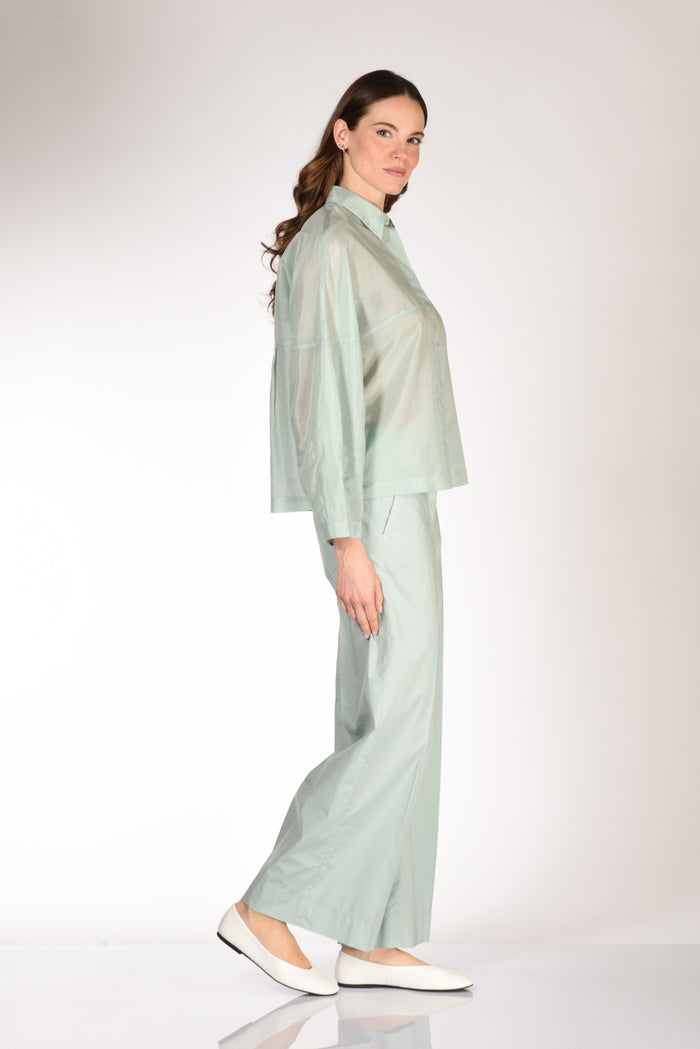 Glanshirt Slowear Camicia Gioia Verde Chiaro Donna - 3
