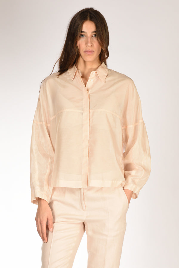 Glanshirt Slowear Camicia Gioia Beige Rosato Donna
