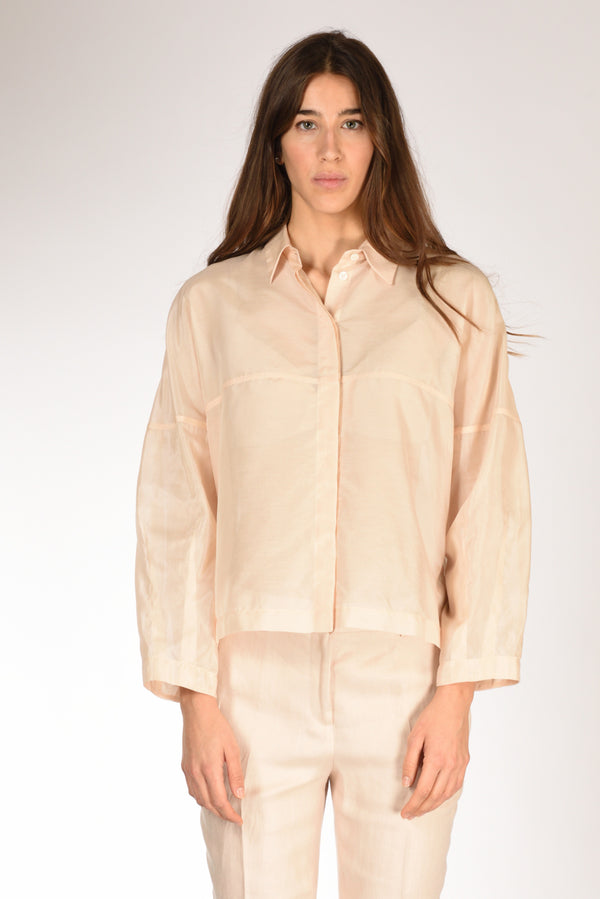 Glanshirt Slowear Camicia Gioia Beige Rosato Donna-2