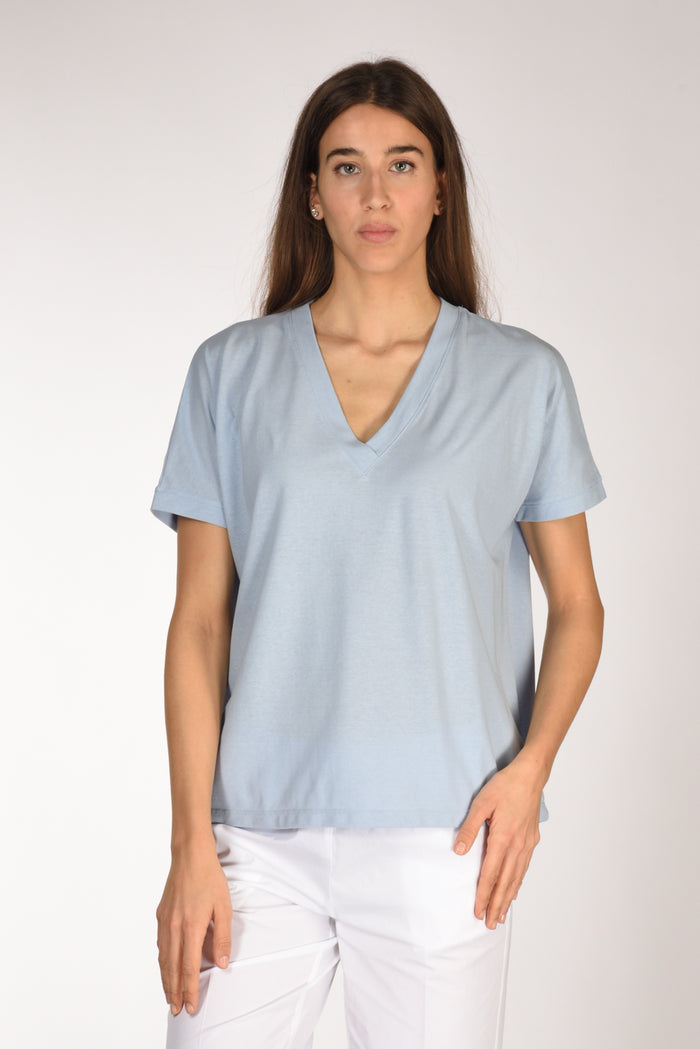 Zanone Slowear Maglia V Azzurro Donna - 1