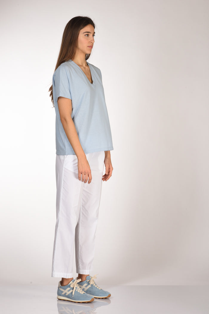 Zanone Slowear Maglia V Azzurro Donna - 4