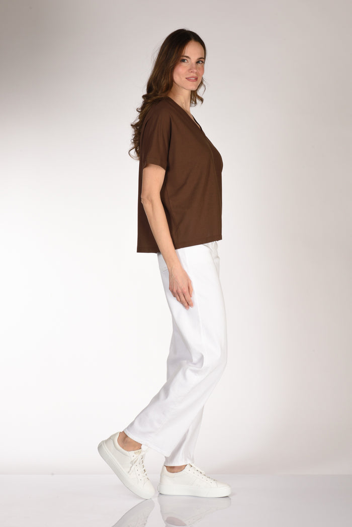 Zanone Slowear Maglia V Marrone Donna - 4