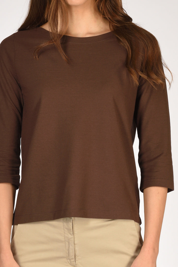 Zanone Slowear Maglia Scollo Marrone Donna - 3