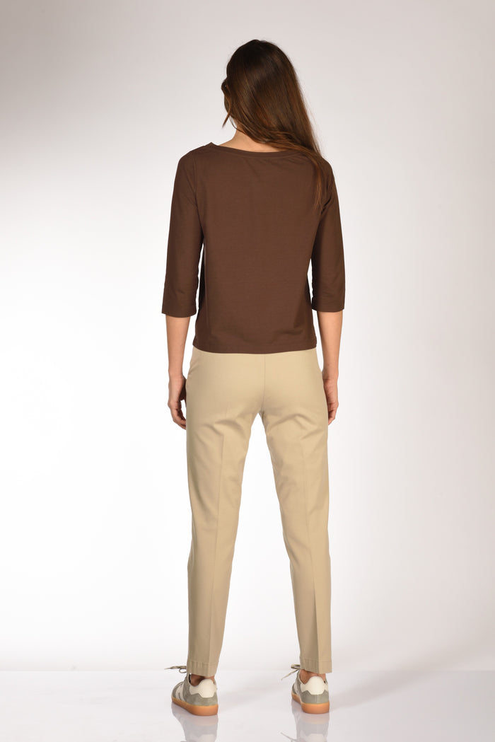 Zanone Slowear Maglia Scollo Marrone Donna - 5