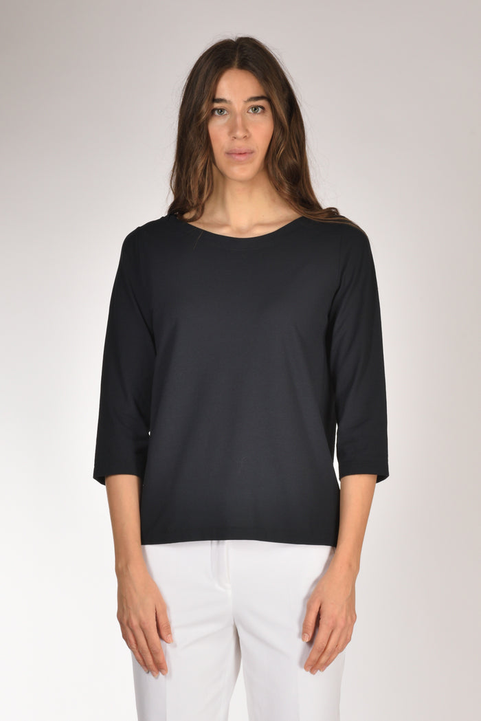 Zanone Slowear Maglia Scollo Blu Donna - 2