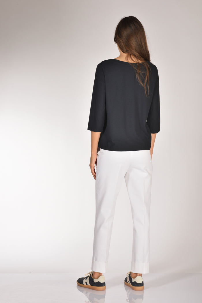 Zanone Slowear Maglia Scollo Blu Donna - 5