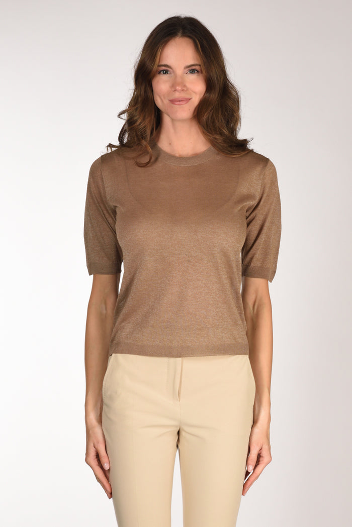 Zanone Slowear Maglia Tshirt Beige Scuro Donna - 2