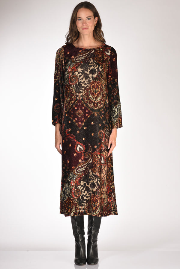 Gabriele Bellini Abito Stampato Arancio/nero Donna-2