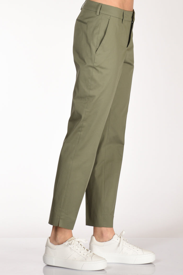 Pt Torino Pantalone New York Verde Olivo Donna - 1
