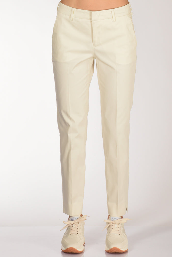 Pt Torino Pantalone New York Bianco Naturale Donna - 3
