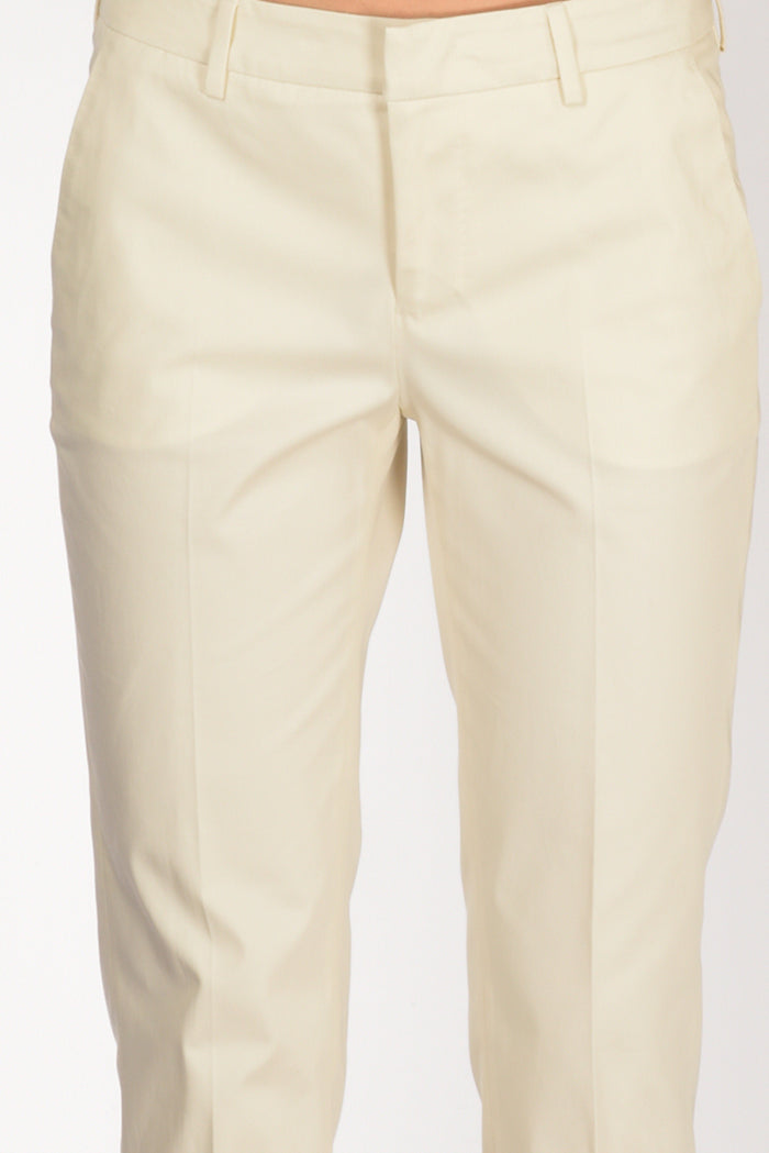Pt Torino Pantalone New York Bianco Naturale Donna - 4