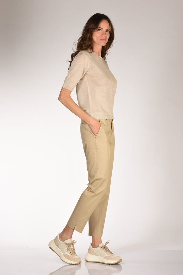 Pt Torino Pantalone New York Beige Freddo Donna-2
