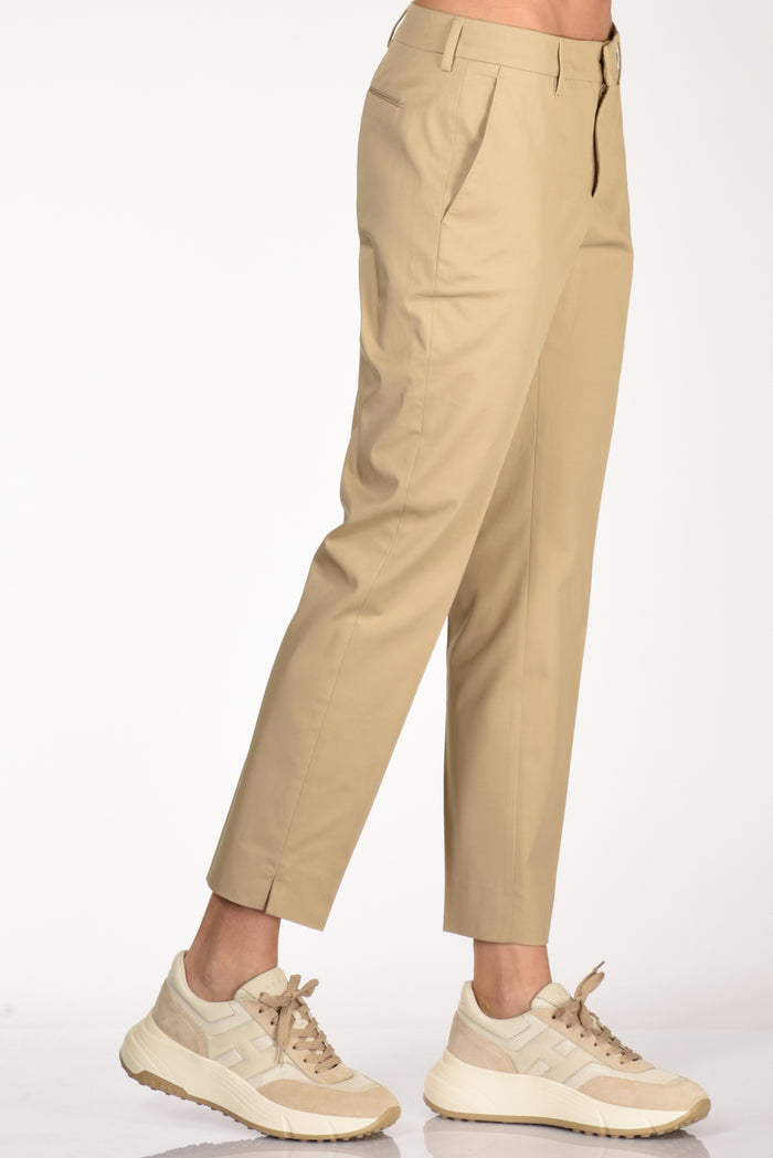 Pt Torino Pantalone New York Beige Freddo Donna - 5