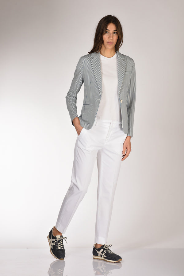 Pt Torino Pantalone New York Bianco Donna-2