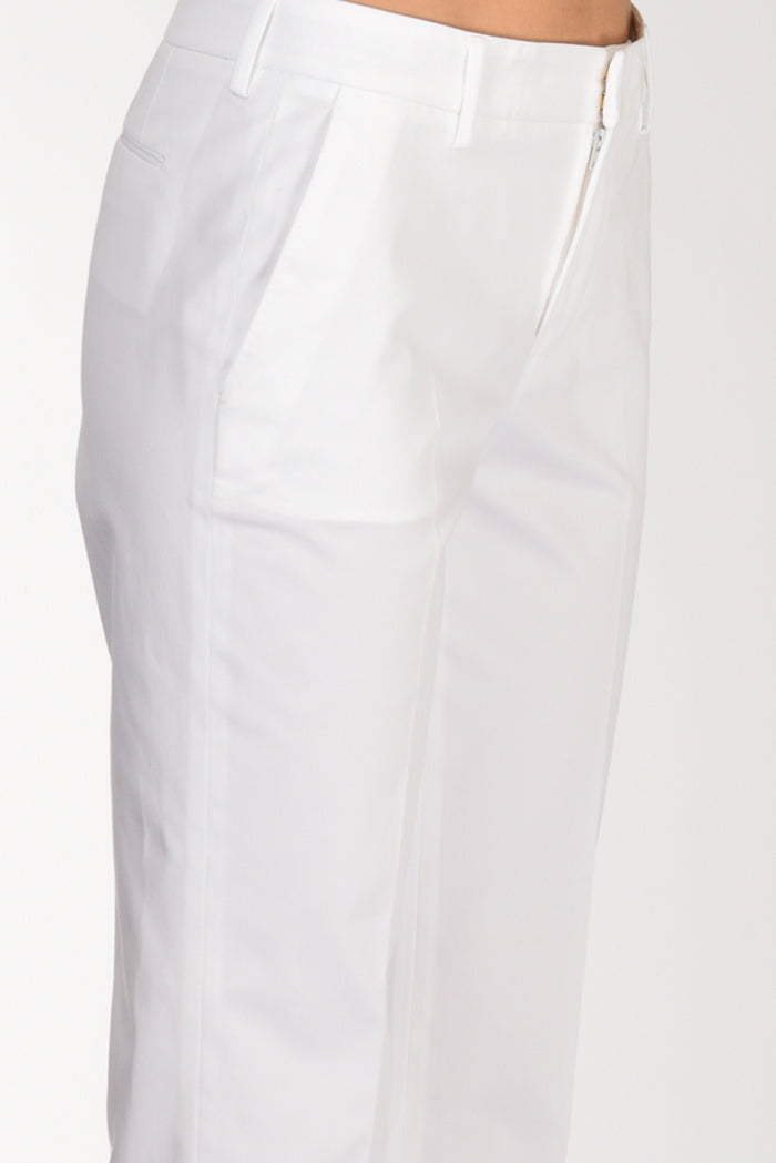 Pt Torino Pantalone New York Bianco Donna - 4