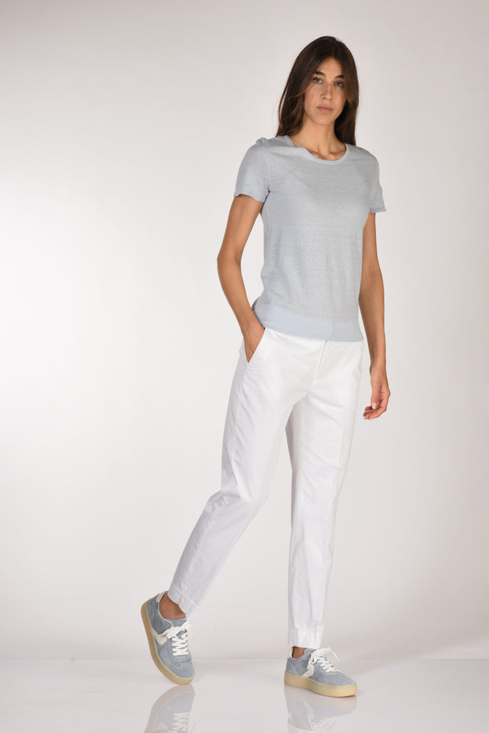 Pt Torino Pantalone New York Bianco Donna - 2