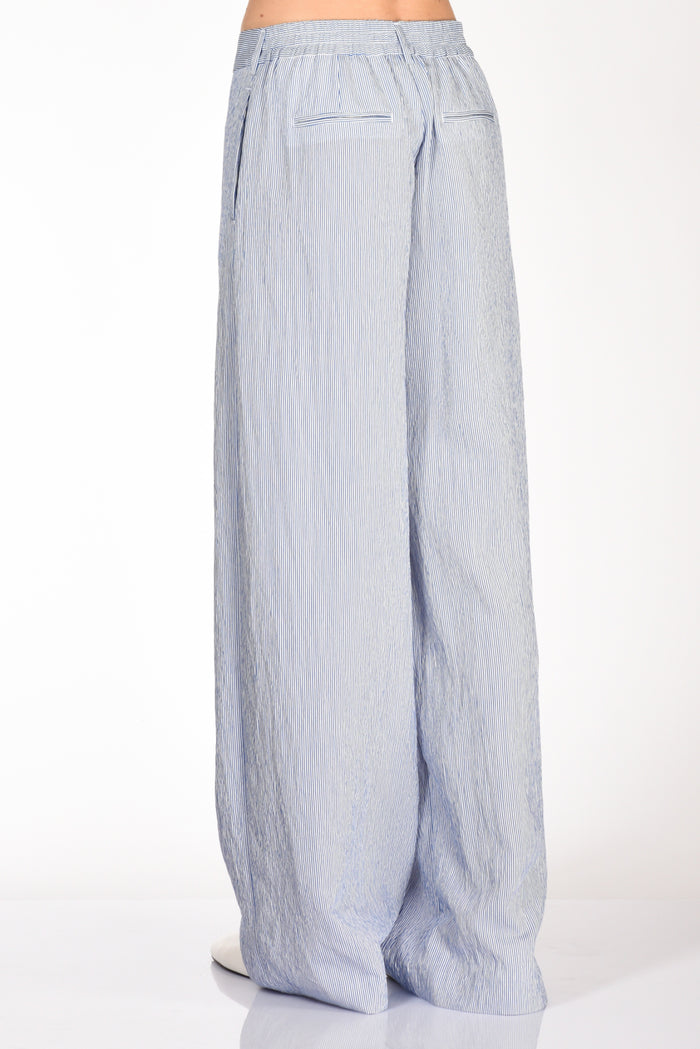 Pt Torino Pantalone Lorenza Bianco/blu Chiaro Donna - 6