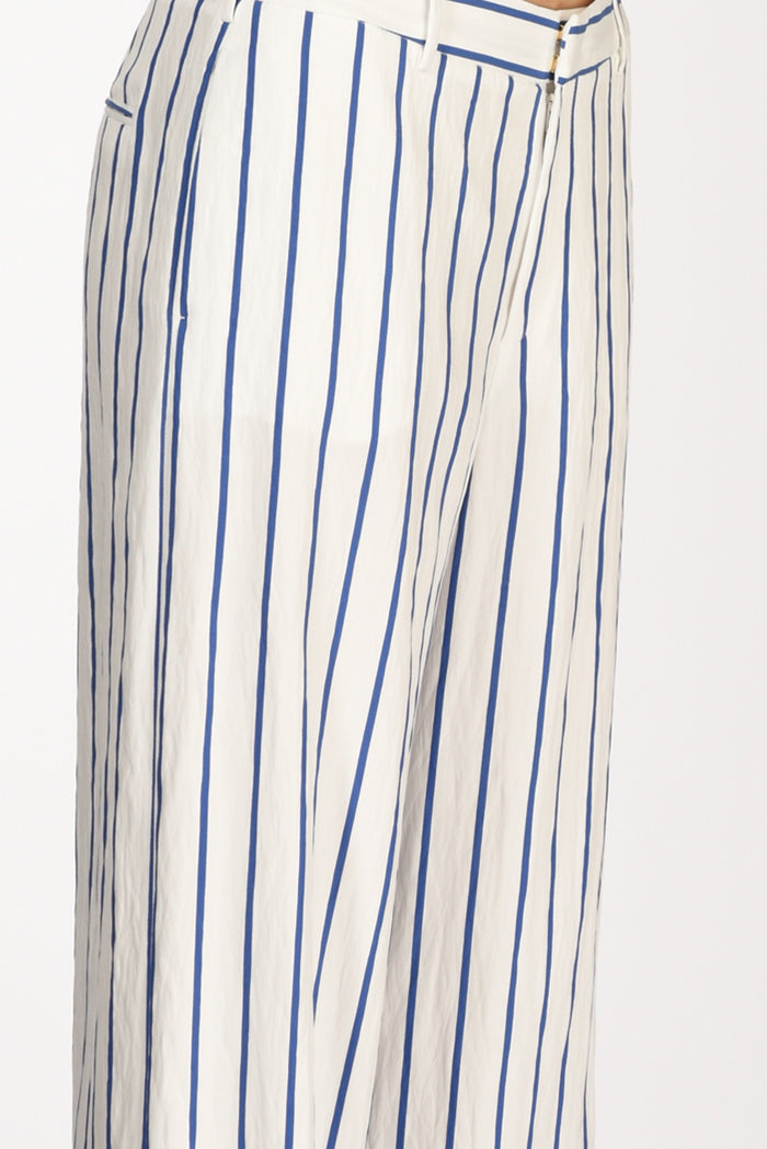 Pt Torino Pantalone Lorenza Bianco/bluette Donna - 4