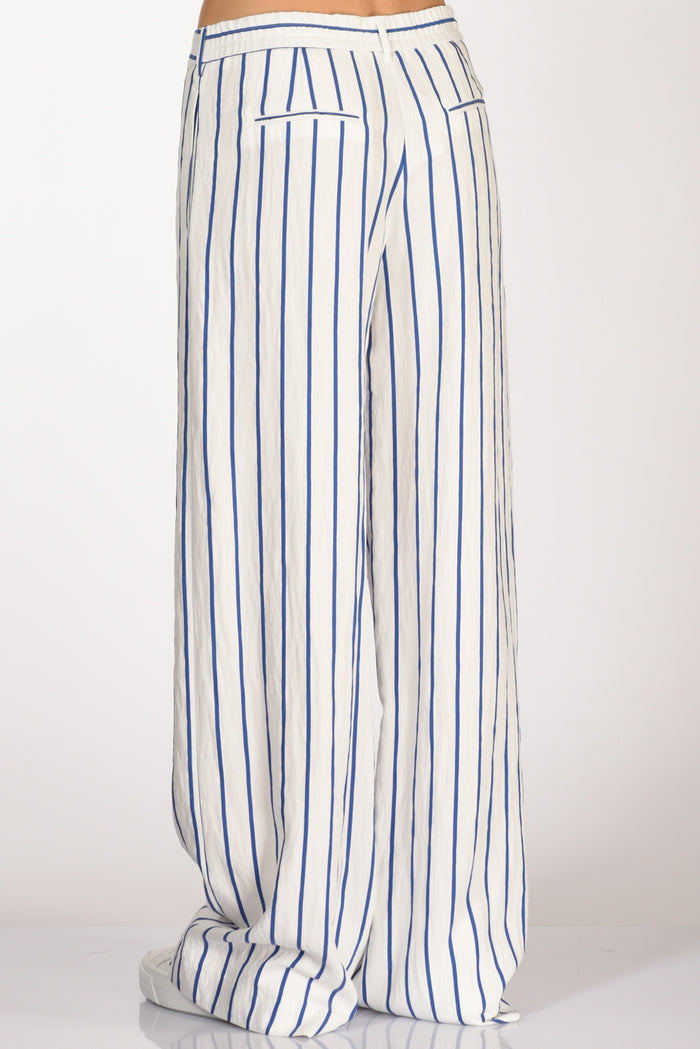 Pt Torino Pantalone Lorenza Bianco/bluette Donna - 6