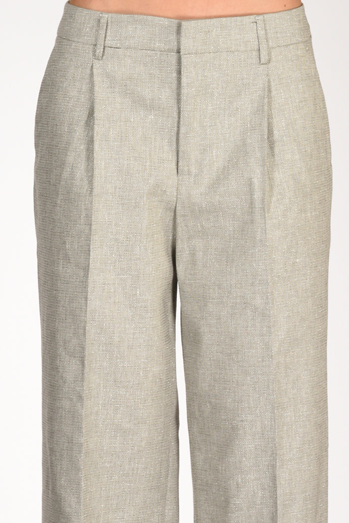 Pt Torino Pantalone Lola Grigio Tortora Donna - 4