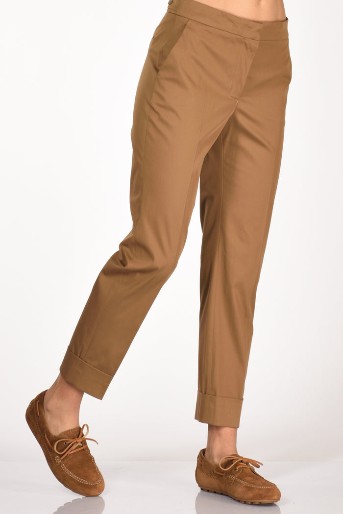 Pt Torino Pantalone Andrea Beige Cammello Donna - 1
