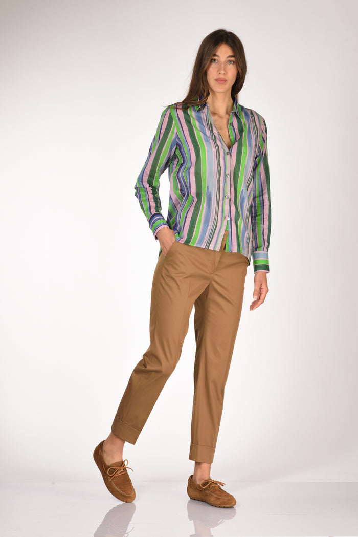 Pt Torino Pantalone Andrea Beige Cammello Donna - 2