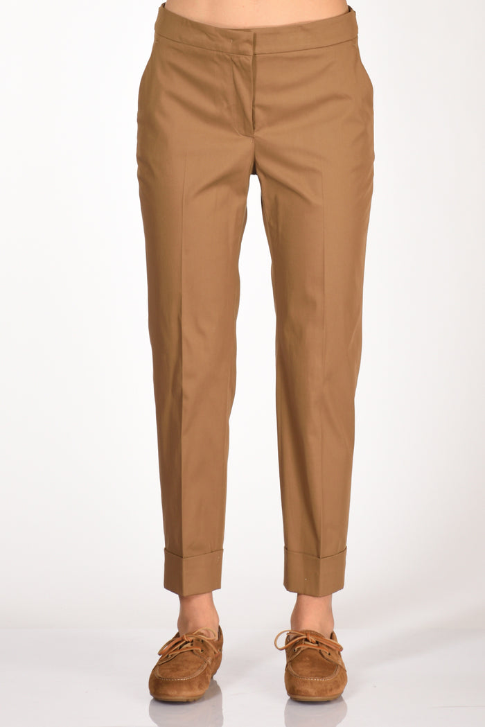 Pt Torino Pantalone Andrea Beige Cammello Donna - 3