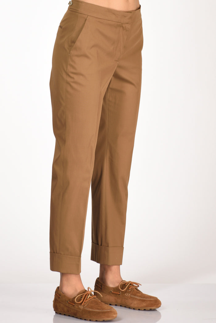 Pt Torino Pantalone Andrea Beige Cammello Donna - 4