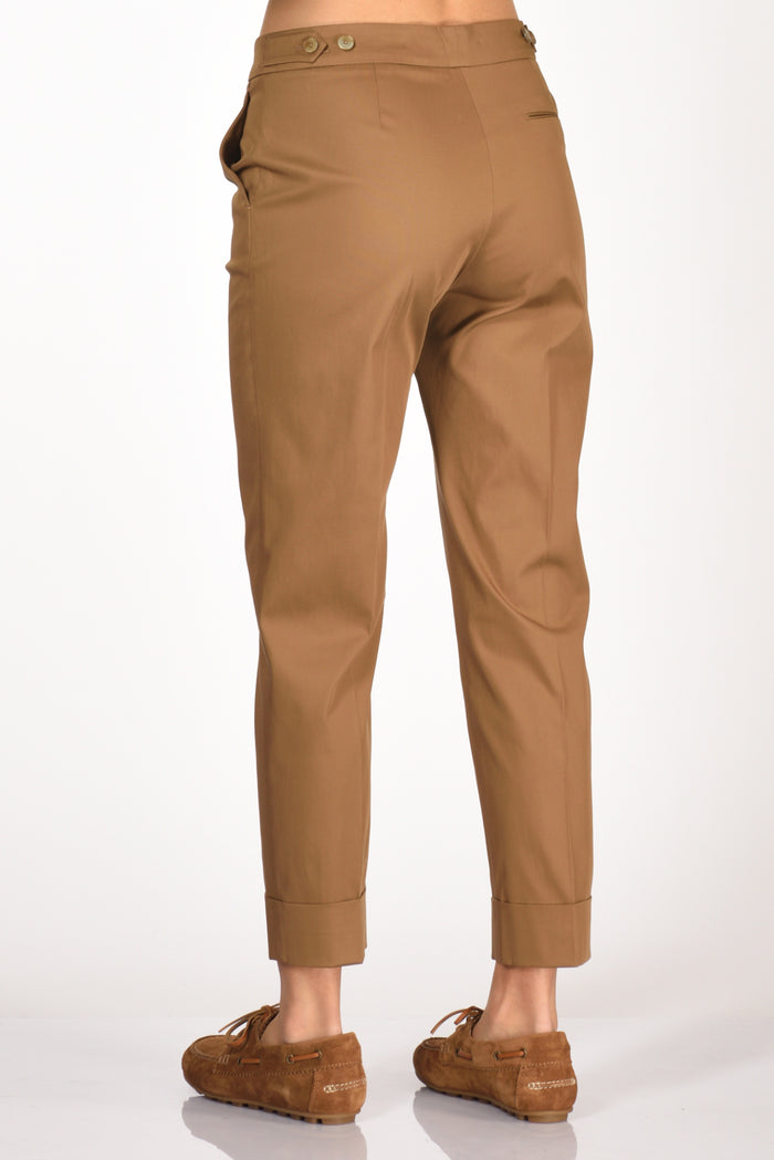 Pt Torino Pantalone Andrea Beige Cammello Donna - 6
