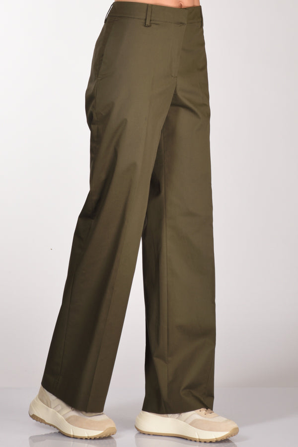 Pt Torino Pantalone Francois Verde Olivo Donna